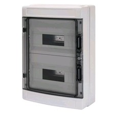 Centralino a Parete 24 Moduli DIN 12X2 IP65 Gewiss GW 40104 con porta fume'