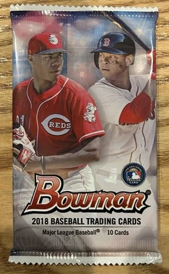 2018 Bowman Baseball Pack Sealed from Bowman Mega Box - Shohei Ohtani RC, Acuna