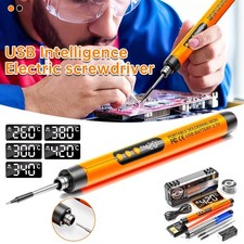 LCD Cordless Soldering Iron Kit Set Precision Soldering Tips for Electronics USB