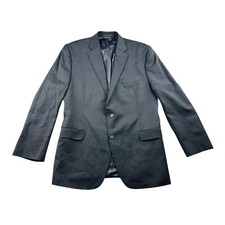 Lauren Ralph Lauren Blazer Men 42R Blue Pinstripe Two Button Professional Office