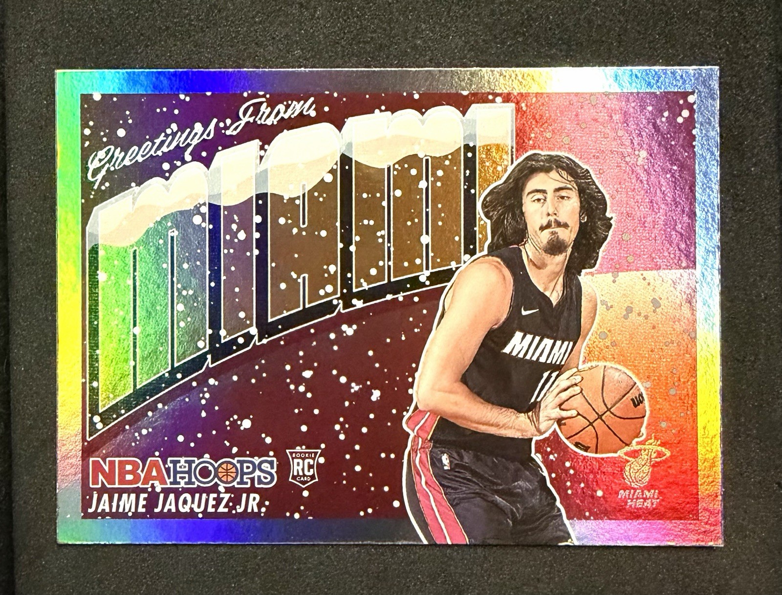 2023-24 Panini NBA Hoops Rookie Greetings - Jaime Jaquez Jr. #2 Holo Winter (RC)