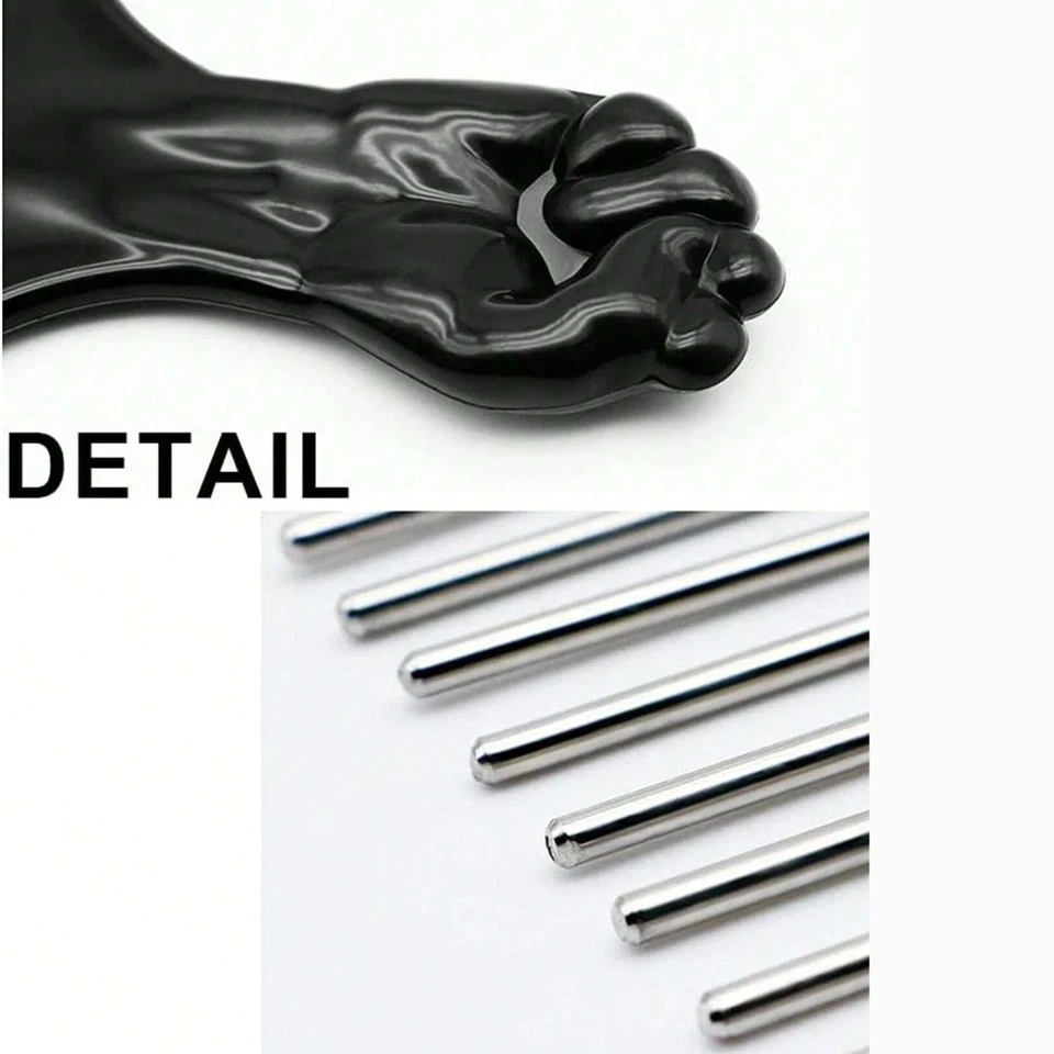 Nuevo peine de peinado peine de metal desenredar peluca trenza peine de peinado para hombres mujeres Foto 4 de 4