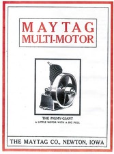 Upright Maytag Washer Gas Engine Book Advertising Manual Hit Miss Motor 92 82 72