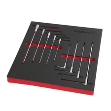 Torx Star T-Handle Hex Allen Key Wrench Set 9Pc Speed Sleeves Fast Spinning T10-