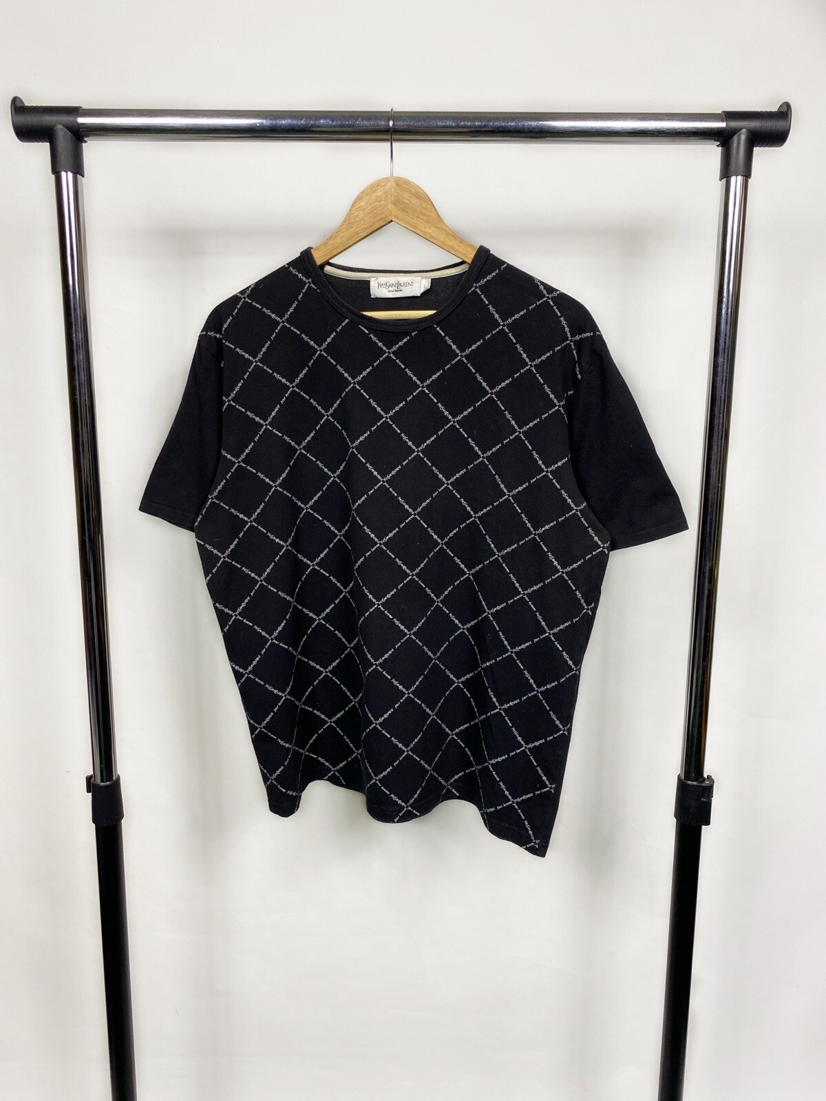 Yves Saint Laurent T Shirt Uomo Monogramma Taglia Large