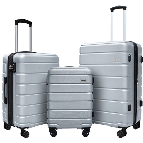 Keytang Lightweight Hardside Expandable Spinner Wheels Luggage Suitcase 3-Piece