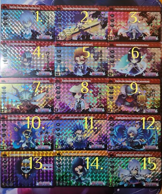 Card Cartes Bleach Chibi Ichigo Rukia Aizen Orihime Gin Oil Holo