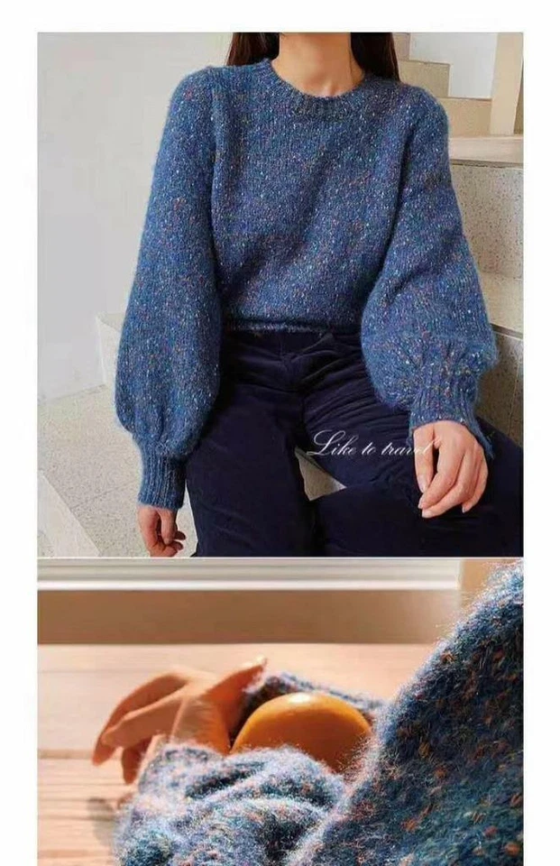 Sale 1BallX50gr Luxury Fluffy NEW MOHAIR Shawls Sweater Hand Knit Crochet Yarn - Image 4 of 4