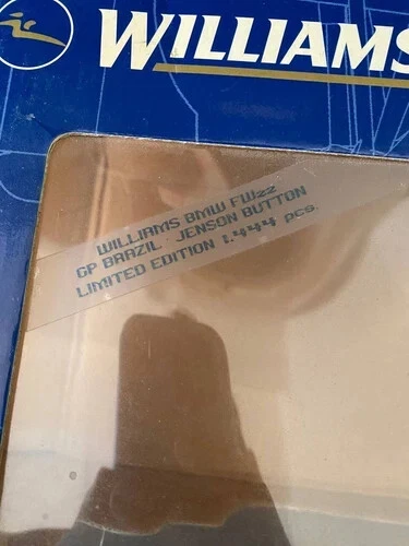 Minichamps 1:18 F1 WILLIAMS BMW FW22 Jenson Button GP Brazil 1.444 pcs - Immagine 3 di 3