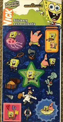 SPONGEBOB SQUAREPANTS Squidward Patrick Sandy Gary Nickelodeon TV show stickers