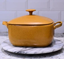 Vintage LINDT STYMEIST Large Square Lidded Casserole *Rare* Craftworks Honey