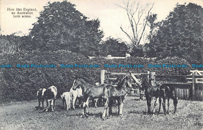 R088824 Wie England eine australische Farmszene. H. R. James. Bill Hopkins Col