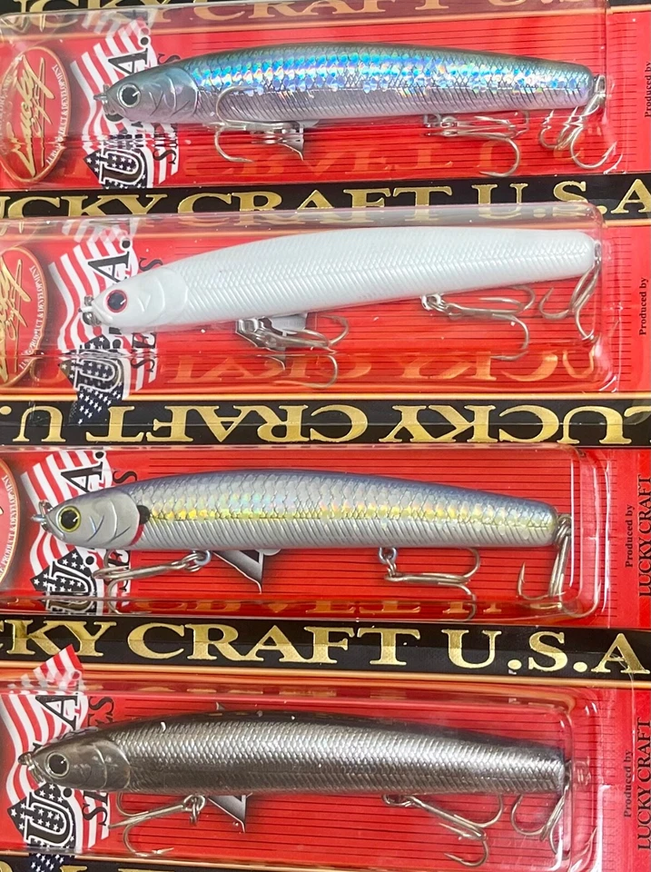 LÁPIZ DE HUNDIMIENTO LUCKY CRAFT WANDER SLIM 110 3/4 OZ SIN LABIOS ALETEO MINNOW Foto 3 de 4