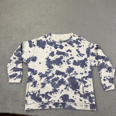 Hollister Sweatshirt Mens Medium Tie Dye Long Sleeve Pullover Sweater