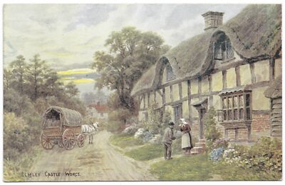 Elmley Castle Worcs von A R Quinton datiert 1924 - Lachs 1318