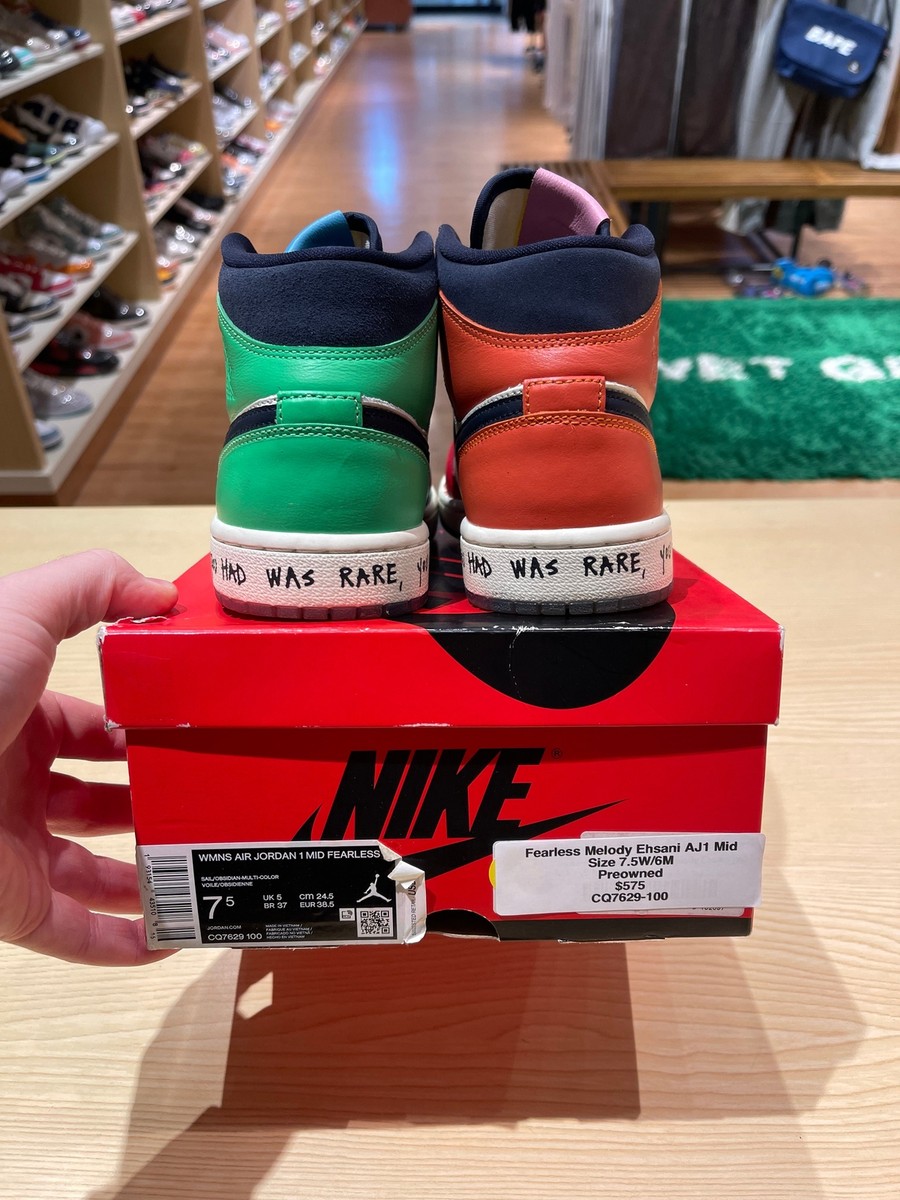 Size 6y - Jordan 1 Mid SE Fearless Melody Ehsani (W) CQ7629 Size 6y - Jordan 1 Mid SE Fearless Melody Ehsani (W) CQ7629