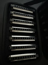 HOHNER International Blues Band 7 Key Harmonica Set