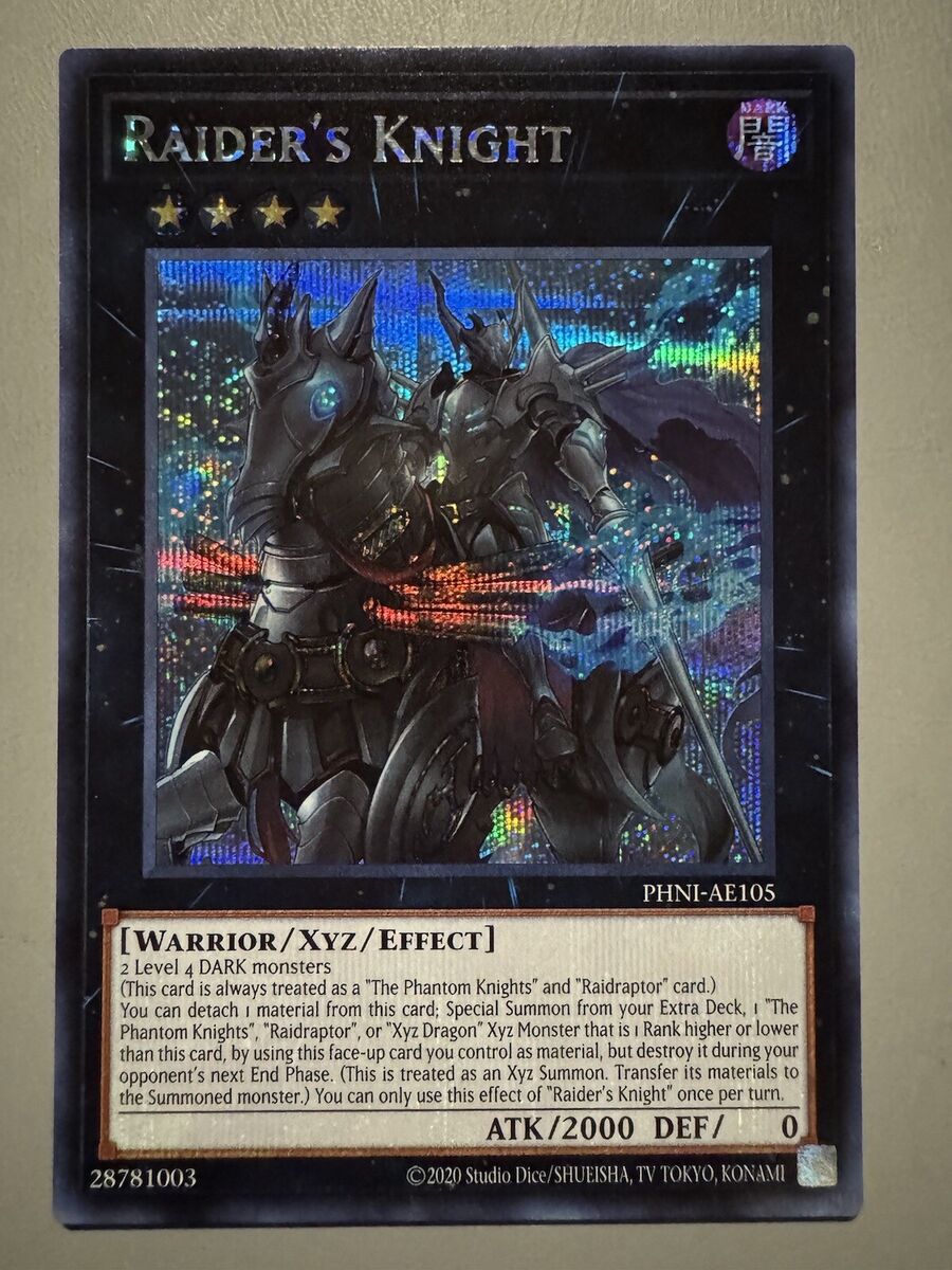 YUGIOH RAIDER'S KNIGHT (XYZ) ASIA ENGLISH EDITION PHNI-AE105 YUGIOH RAIDER'S KNIGHT (XYZ) ASIA ENGLISH EDITION PHNI-AE105
