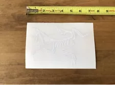 Arc’teryx Arc Teryx White Logo Sticker/Decal Outdoor Approx 7”