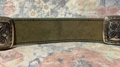 Vintage 1993 Brighton Multi Color Leather Floral Western  display picture 2