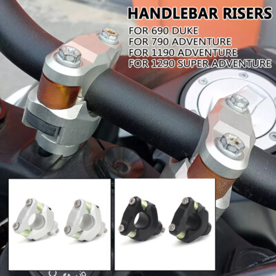 1290 SUPER ADV Handlebar Riser Bar Mount Handle Clamp 28MM For 690 Duke 1190 ADV