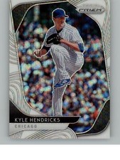 2020 Panini Prizm Kyle Hendricks 50   Chicago Cubs White Wave Prizm