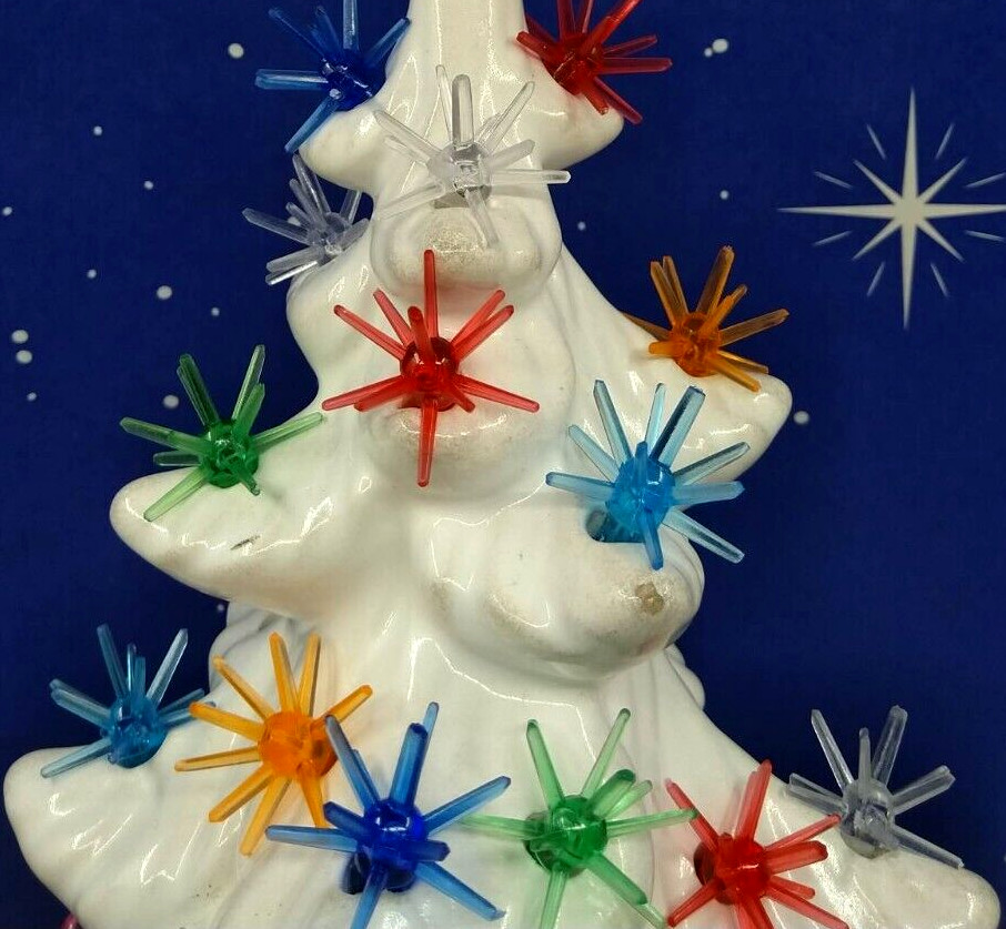 25 Sputnik Bulbs 6 Colors for Ceramic Christmas Tree Lights *NEW*