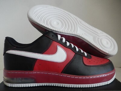 NIKE AIR FORCE SUPREME MAX AIR ID BLACK-RED-WHITE SZ 17 [574263-986] 