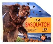 Madd Capp I Am Sasquatch 1000 Pc Creature Shaped Puzzle Poster Sized New 2022