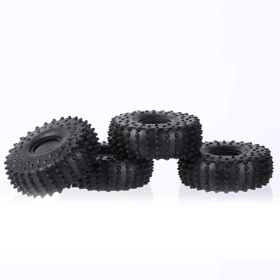 GPM Widen 1.0" Nailed Rubber Tires 72x27mm w/Foam Inserts (4) for TRX4M / SCX24 - Image 3 of 4