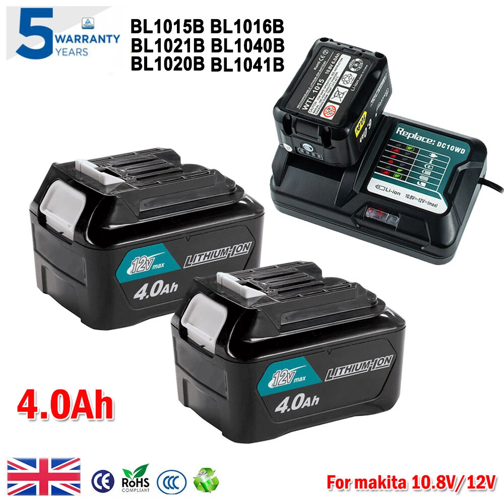 10.8V 4.0Ah Li Ion battery for Makita 12V BL1040 BL1041 BL1015