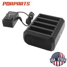 4-Slot Battery Charger Cradle w/ Adapter for Zebra Symbol TC51/52 TC56 US STOCK