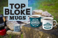 Personalised Mug - Camping Mug - Metal / Tin Mugs - Outdoor - Mum Dad Gift Mug