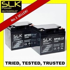 PAIR x (12volt) 12 24 33 36 40 50 55. 75AH MOBILITY SCOOTER DEEP CYCLE BATTERIES