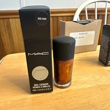 MAC NAIL LACQUER Polish BAD FAIRY metallic Ruby Red Discontinued BRAND NEW