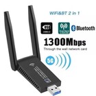 Bluetooth 1300Mbps WIFI Adapter WLAN USB 3.0 Stick 5GHz Dual Band Dongle Antenne