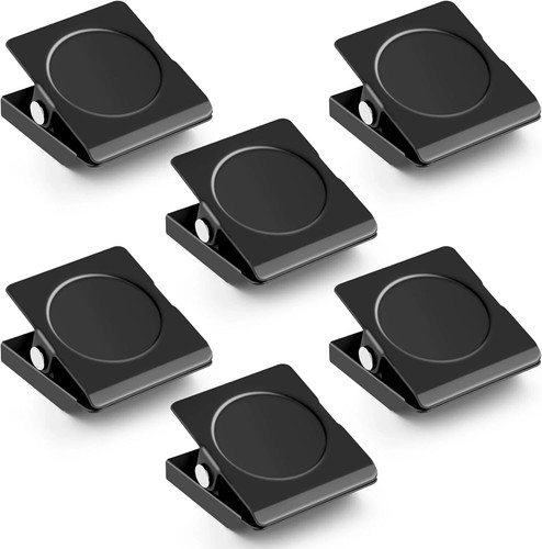 6 Pck Magnetic Clips Heavy Duty, Fridge Magnets Clips, Strong Magnets ...