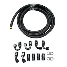 10an 20ft Black Fuel Line Kit Nylon Cpe Braided Fuel Line Hose Kit