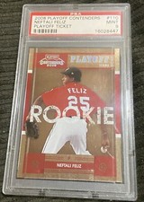 2006 playoff contenders feliz psa 8 pop 1/1 #/199 rookie