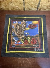 Vintage Harley Davidson Motor Company Bandana Handkerchief - Made in the USA