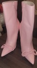 dolls kill booties new size 7 pink bow — photo 2
