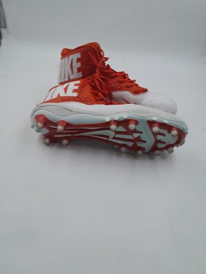 Size 13.5 Nike Zoom Code Elite 3/4 TD Orange/White Football Cleats 603368-181 Nike Zoom Code Elite 3/4 TD Football Cleats 603368-181 White  main image 2