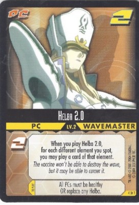 TCG .dot Hack/Enemy Helba 2.0 Promo Card Oversized 12,5x17,5cm