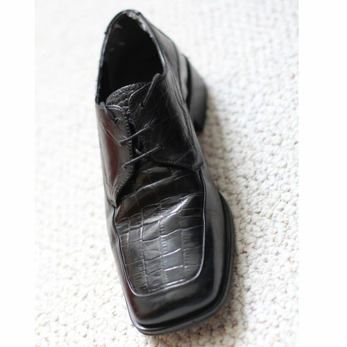 Stacy Adams Herren Echtleder Schlangenleder schwarz elegante Schuhe Größe 8 M - Bild 5 von 7