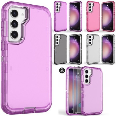 For Samsung Galaxy S23/S23+/S23 Ultra Case Clear Cover / Glass Screen Protector