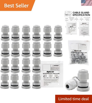 #ad #ad Waterproof Cable Gland Connectors 20pc Nylon PA66 for 3 6.5mm Cords $20.87