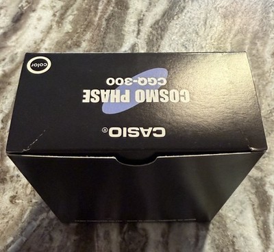 希少　CASIO CGQ-300 置時計　コスモフェイズ　COSMO PHASE NOS Casio Cosmo Phase CGQ-300: Rare Quartz Desk Alarm Clock Watch