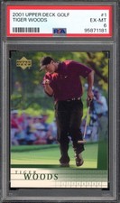2001 Upper Deck Golf Tiger Woods e-Volve Auto Rookie Card 15
