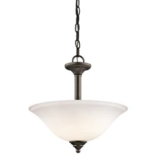 Kichler 3694W Bronze Armida 2-Light Semi-Flush Indoor Ceiling Fixture