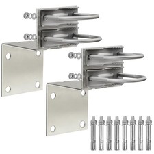 Antenna Pole Mount Bracket Kits 2 Set Mast Mount UBracket 8 Screws Outside